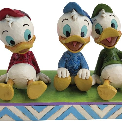 Huey, Dewey, And Louie Sitting Terrific Trio Disney Traditions By Jim Shore