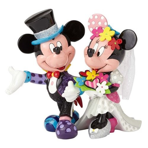 Official Disney Britto Mickey And Minnie Mouse Wedding Figurine Gift