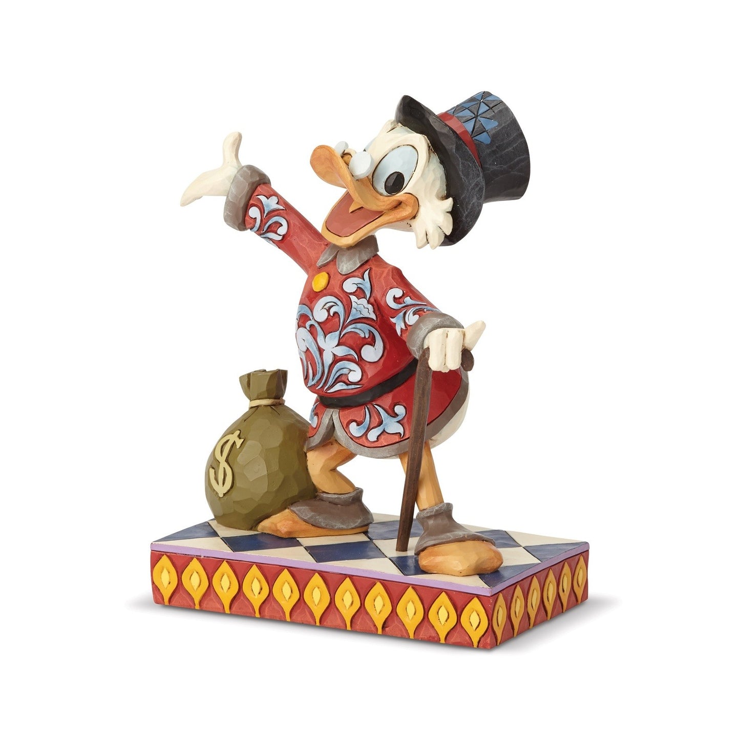 Scrooge W/ Money Bag Disney Traditions By Jim Shore