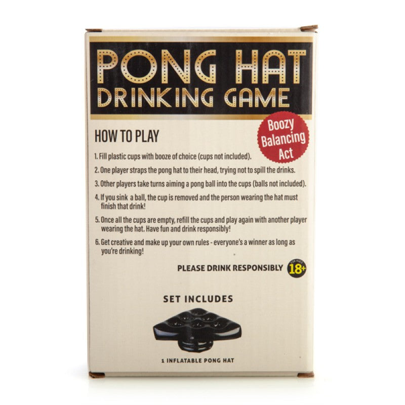 Drinking Game Pong Hat