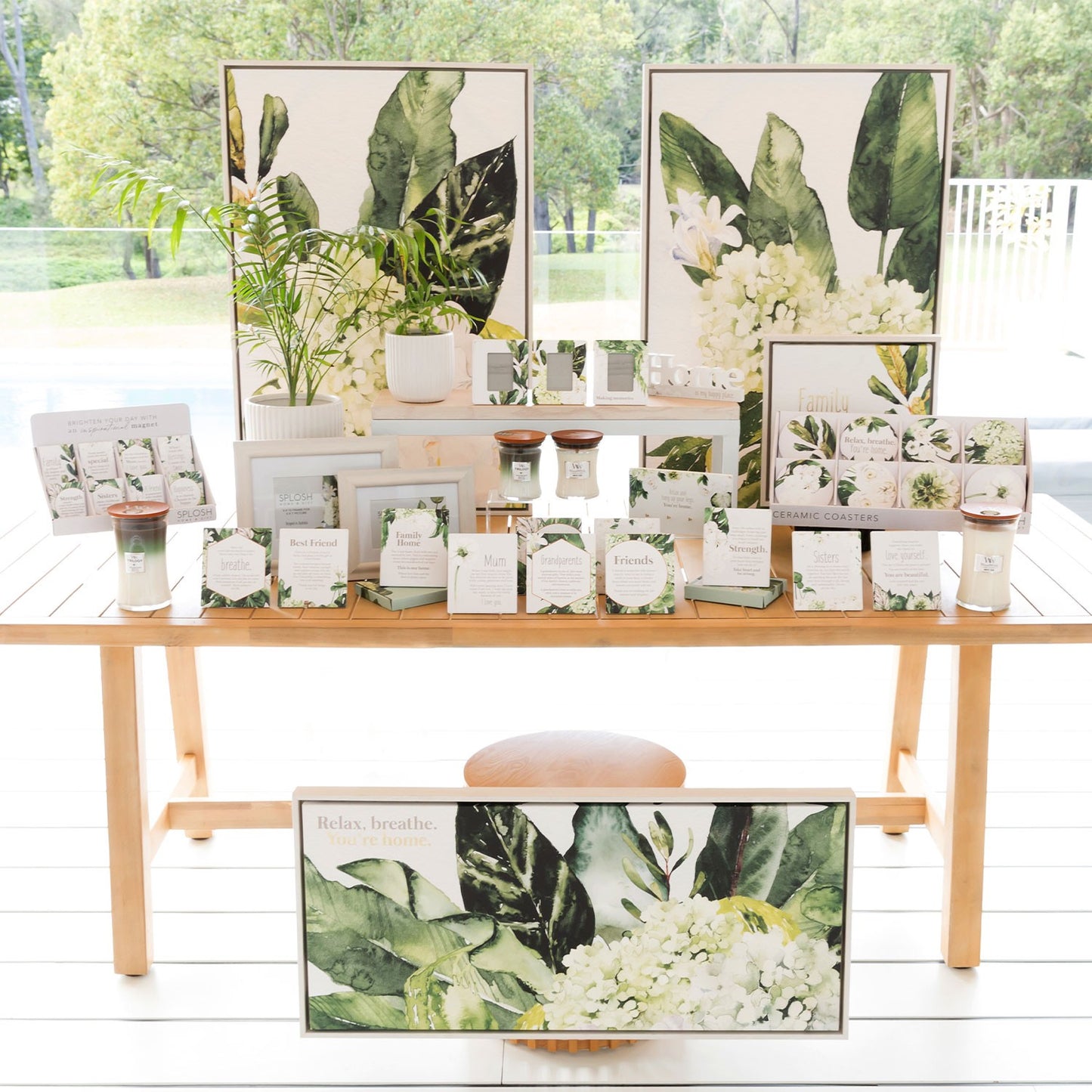 Greenhouse Home Framed Canvas 94x44