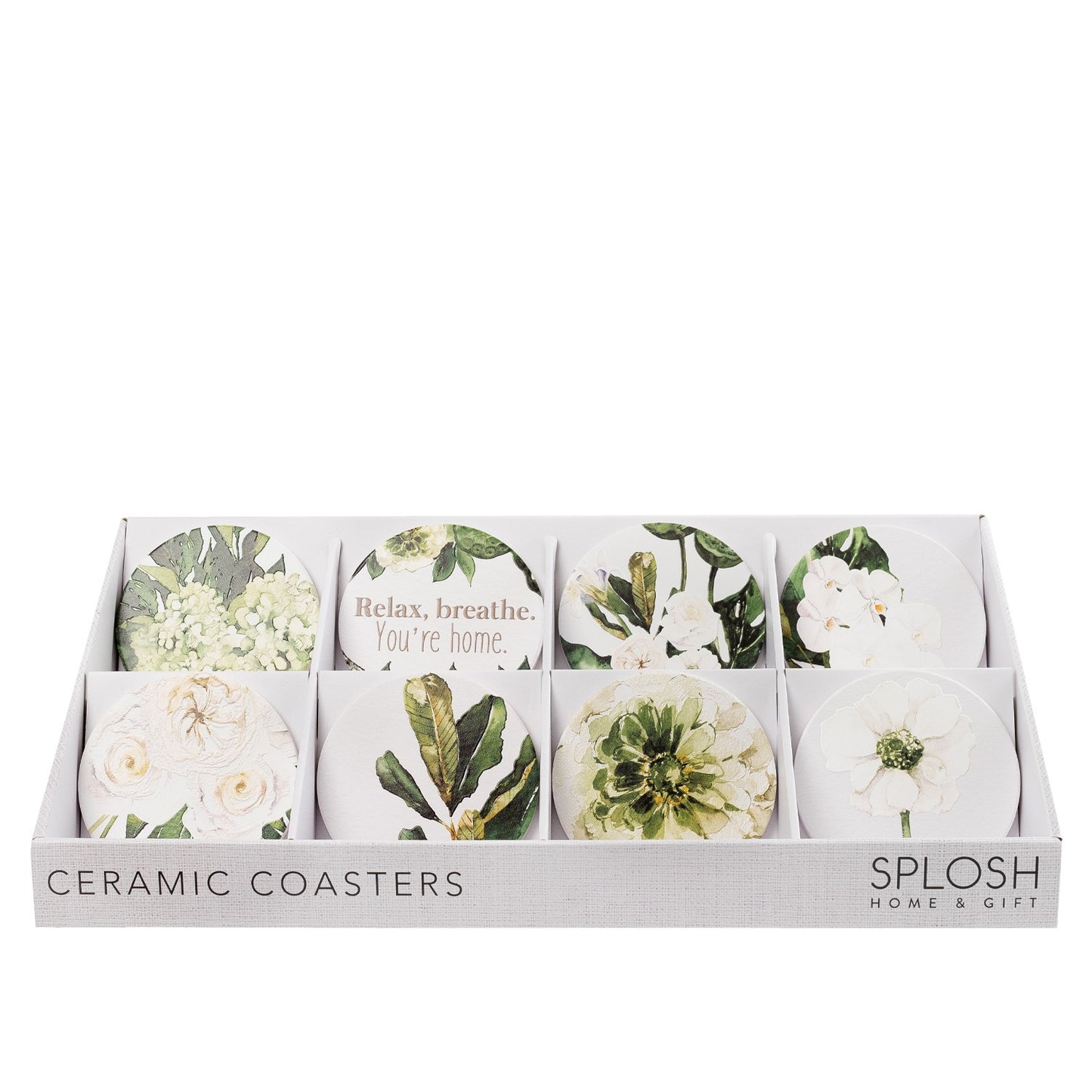 Greenhouse Succulent Ceramic Coaster
