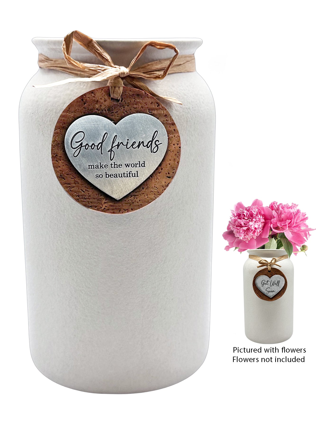 Heartfelt Mason Vases - Good Friend