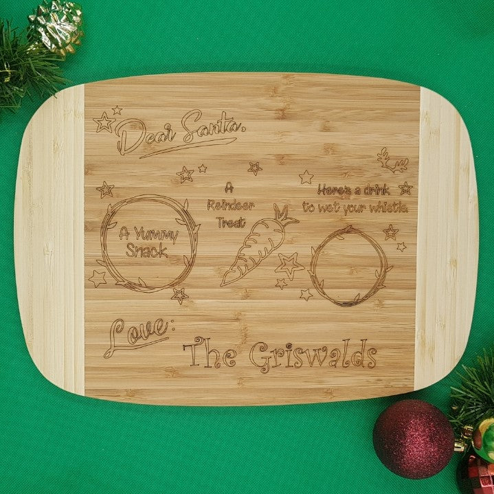 Santa Treats Personalised Christmas Board