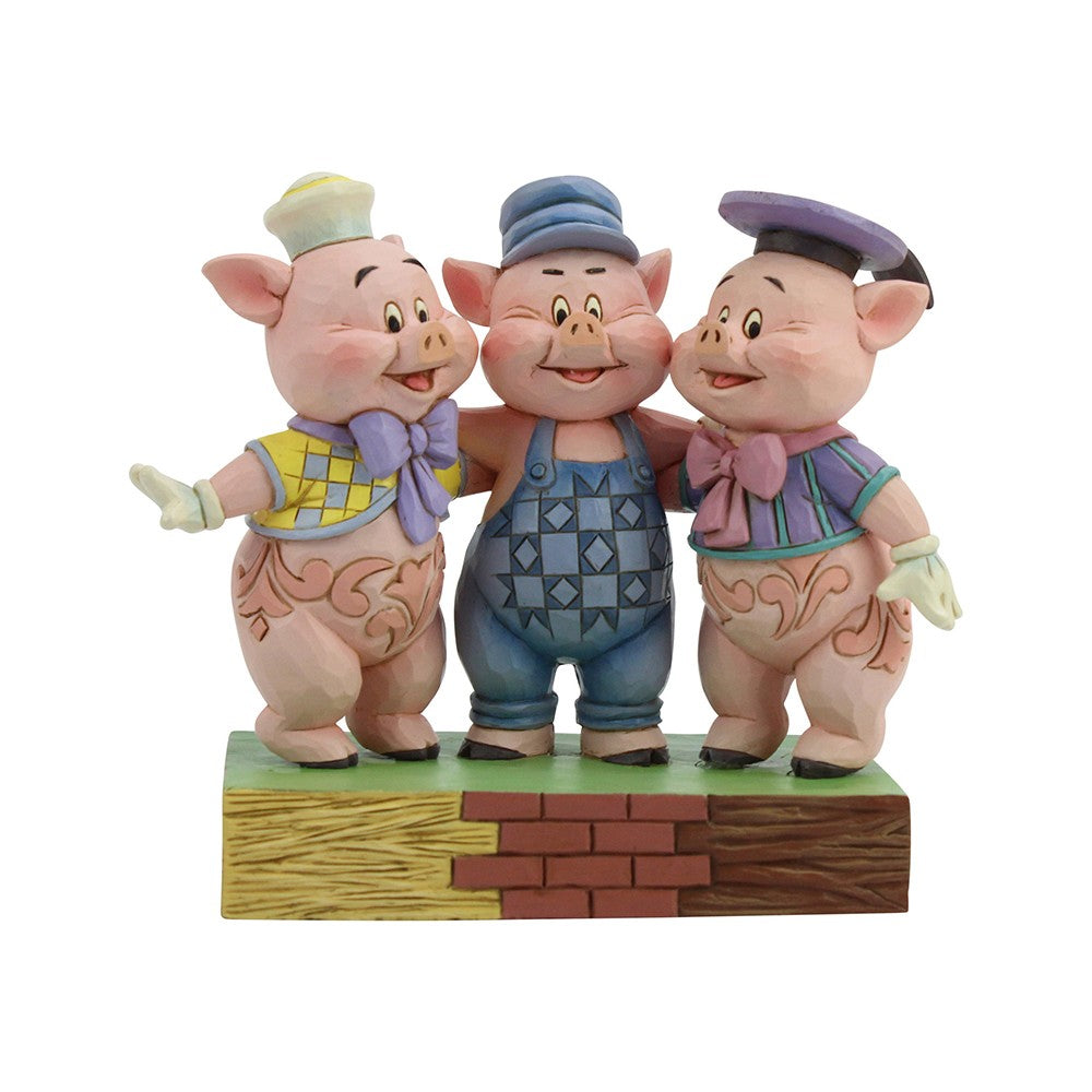 Three Little Pigs Squealing Siblings Figurine Disney Traditions By Jim Shore