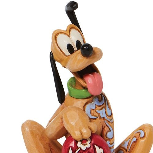 Pluto Holding Heart Figurine Disney Traditions By Jim Shore