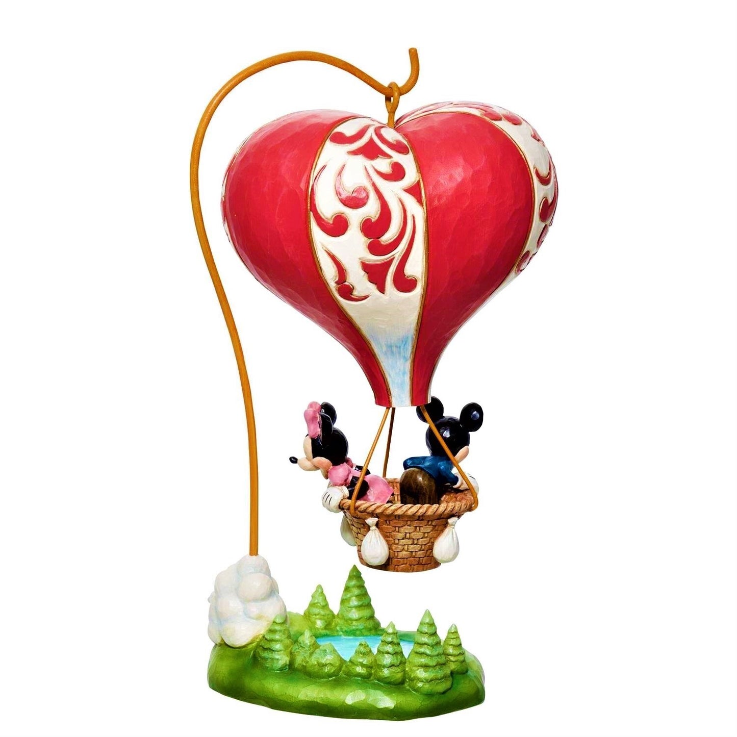 Mickey & Minnie Mouse Heart-air Balloon Disney Traditions By Jim Shore