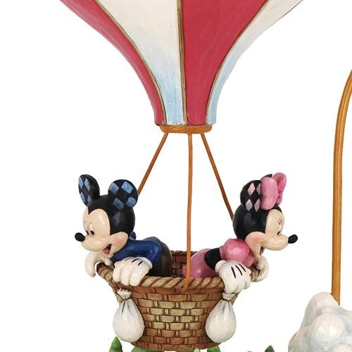 Mickey & Minnie Mouse Heart-air Balloon Disney Traditions By Jim Shore