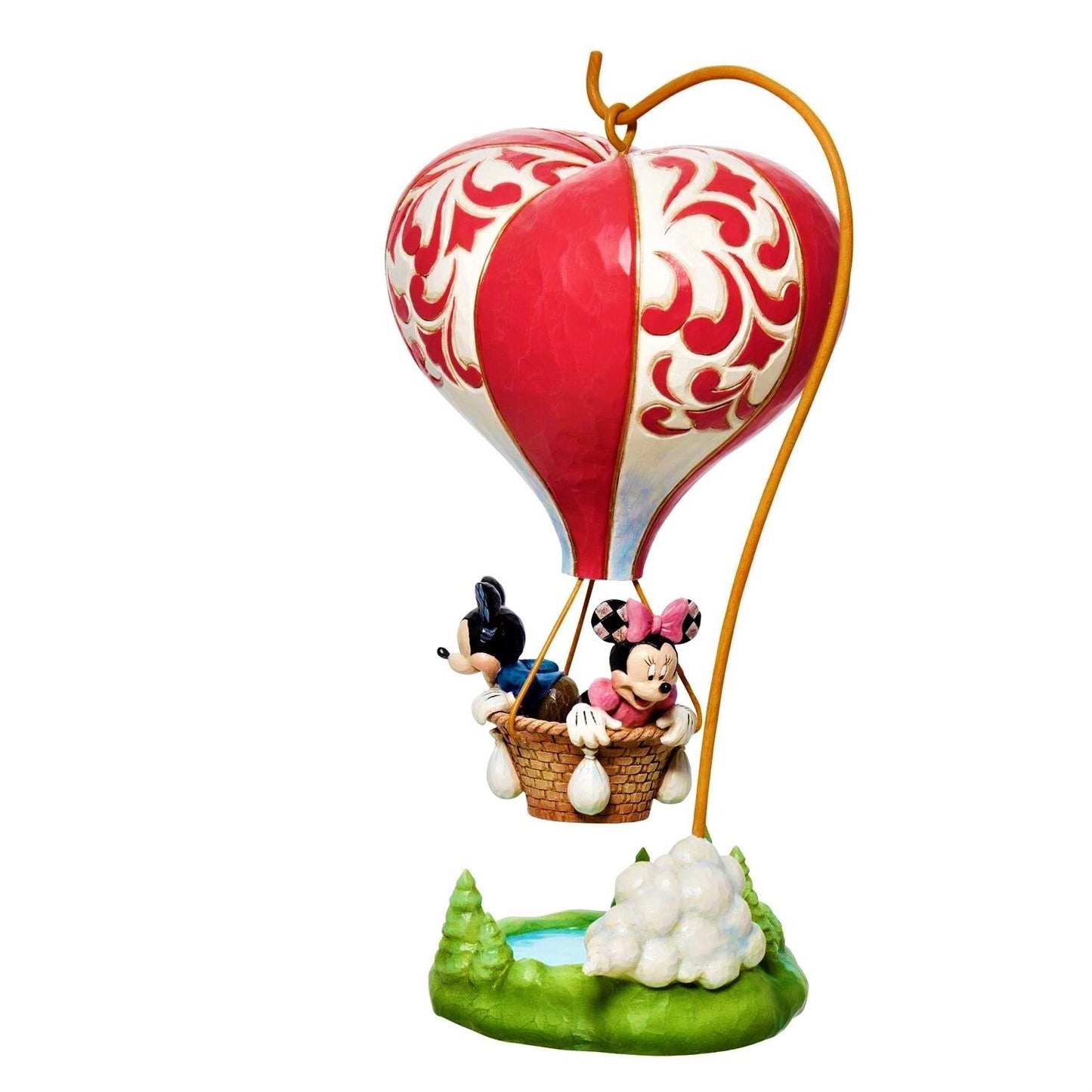 Mickey & Minnie Mouse Heart-air Balloon Disney Traditions By Jim Shore