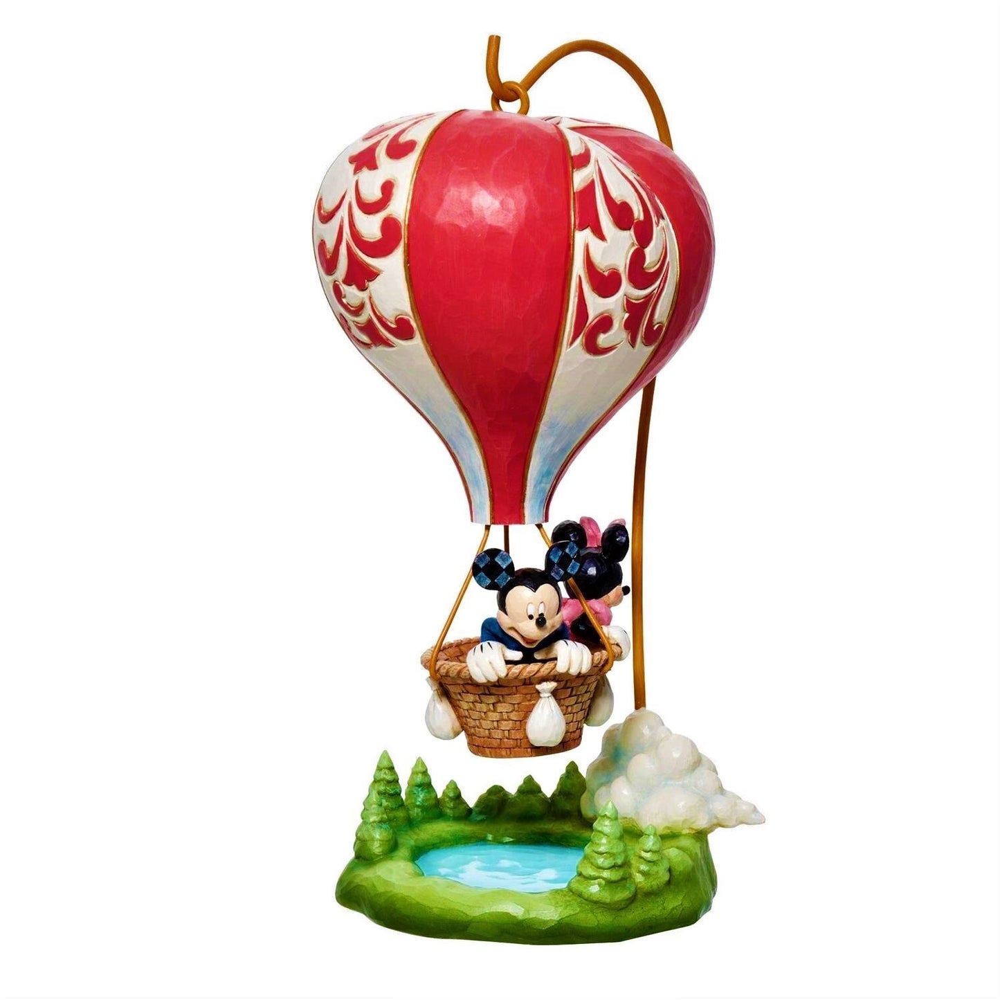 Mickey & Minnie Mouse Heart-air Balloon Disney Traditions By Jim Shore