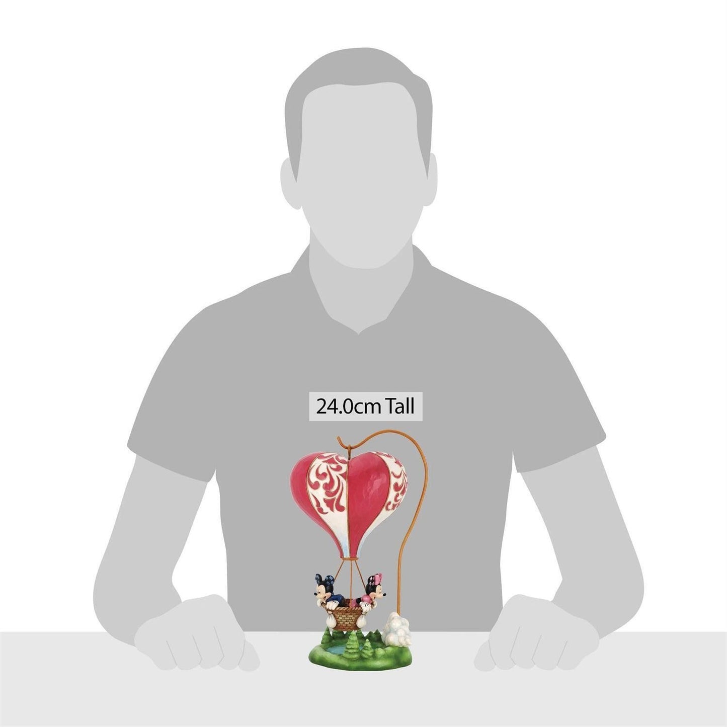Mickey & Minnie Mouse Heart-air Balloon Disney Traditions By Jim Shore