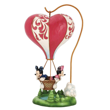 Mickey & Minnie Mouse Heart-air Balloon Disney Traditions By Jim Shore