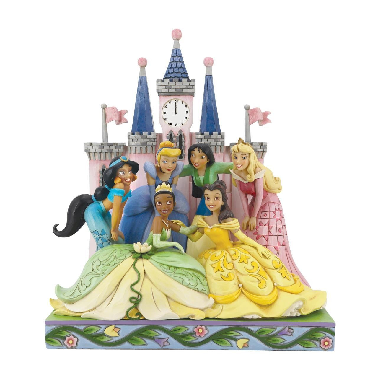 Princesses With Castle Figurine Disney Traditions By Jim Shore
