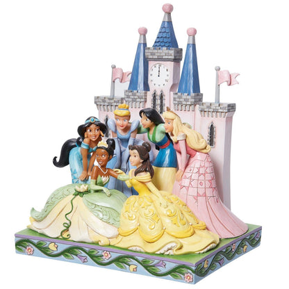 Princesses With Castle Figurine Disney Traditions By Jim Shore