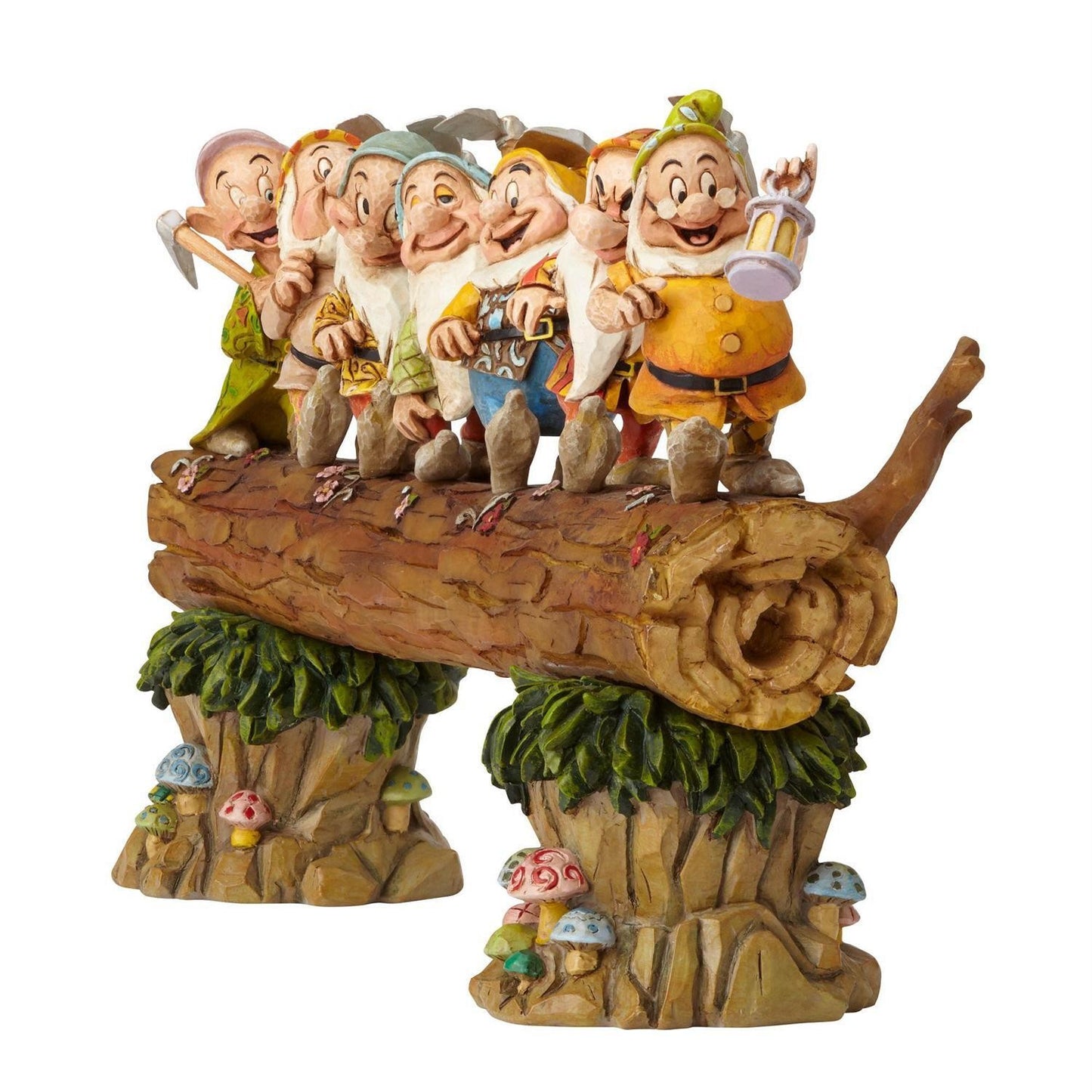 Seven Dwarfs On Log Homeward Bound Disney Traditions By Jim Shore