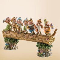 Seven Dwarfs On Log Homeward Bound Disney Traditions By Jim Shore