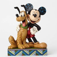 Mickey Mouse And Pluto Disney Traditions Statue