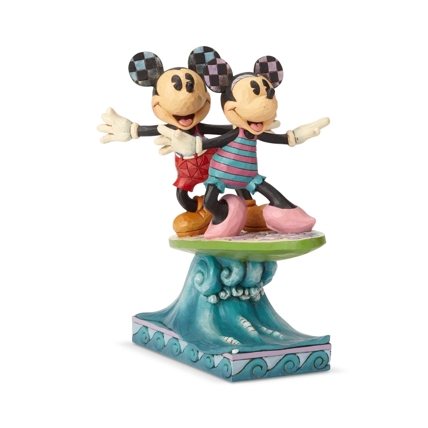 Minnie & Mickey Surfboard Disney Traditions By Jim Shore
