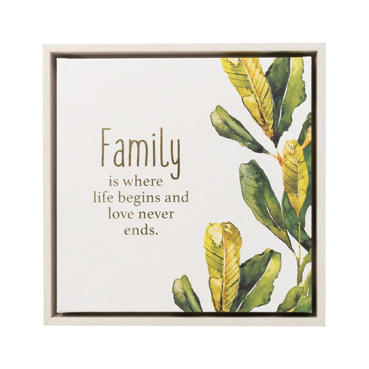 Greenhouse Family Framed Canvas 34x34