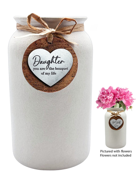Heartfelt Mason Vases - Daughter