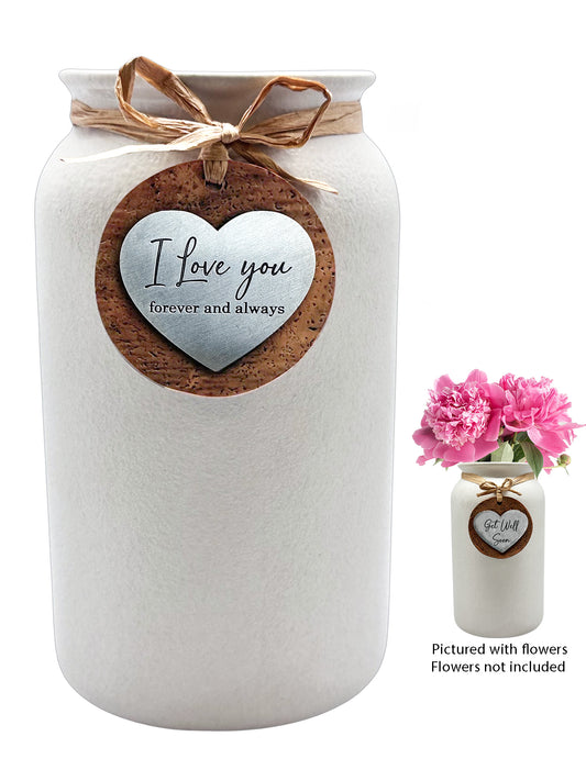 Heartfelt Mason  Vases - Love