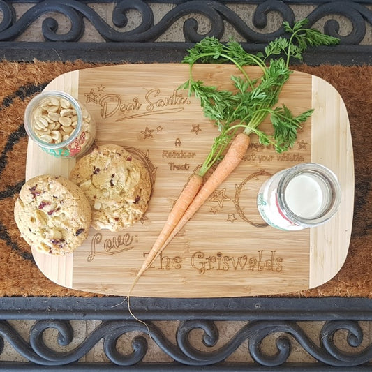 Santa Treats Personalised Christmas Board